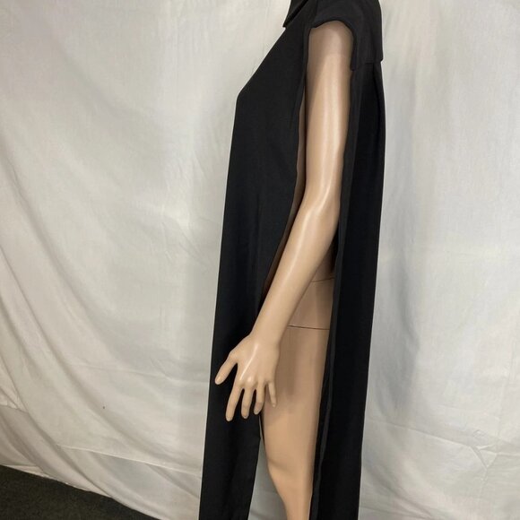 Florian Wowretzko Unisex Long Open-Side Shirt Dress – Black – Size M - Picture 6 of 11